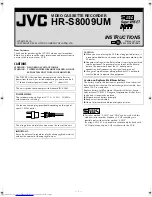 JVC HR-S8009UM Instructions Manual preview