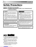 Предварительный просмотр 2 страницы JVC HR-S9400EE Instructions Manual