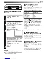 Preview for 25 page of JVC HR-S9600EU Instructions Manual