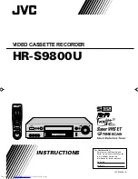 Preview for 1 page of JVC HR-S9800U Instructions Manual