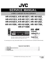 JVC HR-V610EX Service Manual предпросмотр