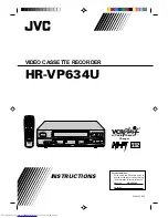 JVC HR-VP634U Instructions Manual preview