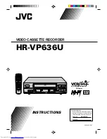 JVC HR-VP636U Instructions Manual preview