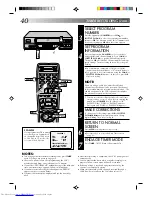 Preview for 40 page of JVC HR-VP636U Instructions Manual