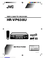 Preview for 1 page of JVC HR-VP638U Instructions Manual