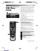 Предварительный просмотр 19 страницы JVC HR-VP639U Instructions Manual