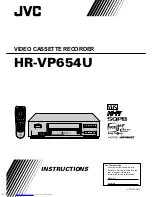 JVC HR-VP654U Instructions Manual preview