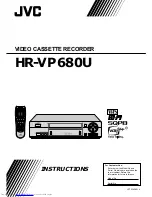 Preview for 1 page of JVC HR-VP680U Instructions Manual