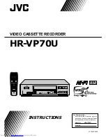 JVC HR-VP70U Instructions Manual preview