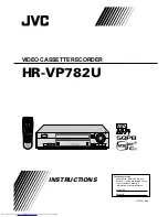 Preview for 1 page of JVC HR-VP782U Instructions Manual