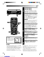 Предварительный просмотр 47 страницы JVC HR-VP830U Instructions Manual