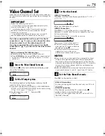 Preview for 73 page of JVC HR-XV32E Instructions Manual