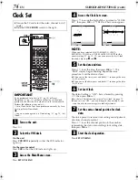 Preview for 74 page of JVC HR-XV32E Instructions Manual