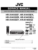 JVC HR-XV45SEF Service Manual предпросмотр