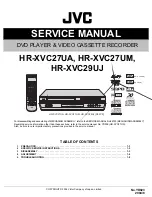 JVC HR-XVC27UA Service Manual preview