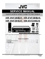 Preview for 1 page of JVC HR-XVC28BUC Service Manual