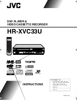 JVC HR-XVC33U Instructions Manual preview