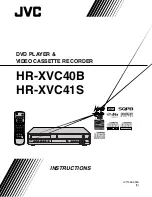 JVC HR-XVC40B Instructions Manual предпросмотр