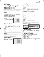 Preview for 47 page of JVC HR-XVS20AA Instructions Manual