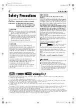 Предварительный просмотр 2 страницы JVC HR-XVS20E Instructions Manual