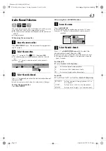 Preview for 43 page of JVC hr-xvs30ek Instructions Manual