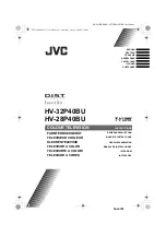 Предварительный просмотр 1 страницы JVC HV-28P40BU Instruction Manual