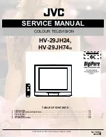 Preview for 1 page of JVC HV-29JH24 Service Manual