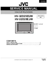 JVC HV-32D25EJW Service Manual предпросмотр