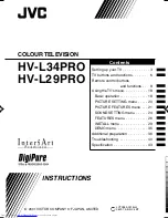 JVC HV-L29PRO Instructions Manual предпросмотр