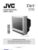 JVC I' Art AV-27F802 User Manual preview