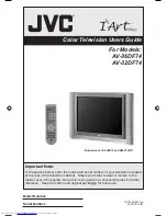 JVC I' Art Pro AV-32DF74 User Manual предпросмотр