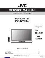 JVC I'Art Palette PD-42V475 Service Manual preview