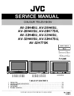 Предварительный просмотр 1 страницы JVC InteriArt AV-28H40SU Service Manual