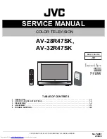 JVC InteriArt AV-28R47SK Service Manual предпросмотр