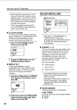 Preview for 22 page of JVC InteriArt AV-28Z25EU (Dutch) Gebruiksaanwijzing