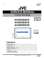 Предварительный просмотр 1 страницы JVC InteriArt AV28H20EUB Service Manual