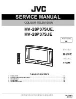 Предварительный просмотр 1 страницы JVC InteriArt HV-28P37SJE Service Manual