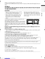 Предварительный просмотр 2 страницы JVC InteriArt HV-28P37SUE Instructions Manual