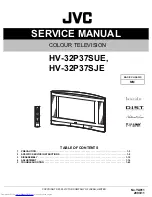 Предварительный просмотр 1 страницы JVC InteriArt HV-32P37SJE Service Manual