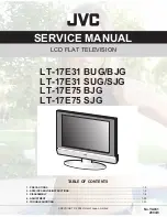 JVC InteriArt LT-17E31 BJG Service Manual предпросмотр