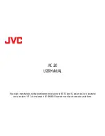 JVC J20 User Manual предпросмотр