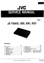 Preview for 1 page of JVC JX-T88 Service Manual