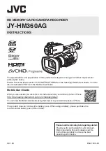 Предварительный просмотр 1 страницы JVC JY-HM360AG Instructions Manual