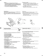 Предварительный просмотр 74 страницы JVC Kaboom ! Series RV-B99BK Instructions Manual