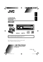 Предварительный просмотр 1 страницы JVC KD-421 Instructions Manual