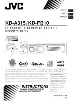 JVC KD-A315 Instructions Manual предпросмотр