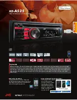 JVC KD-A525 Specifications предпросмотр