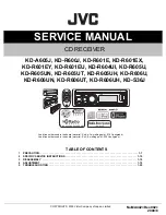 JVC KD-A605J Service Manual предпросмотр