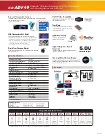 Предварительный просмотр 2 страницы JVC KD-ADV49 - DVD Player With LCD monitor Brochure & Specs