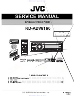 Предварительный просмотр 1 страницы JVC KD-ADV6160 Service Manual